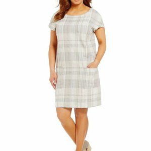 Eileen Fisher Gray Linen Dress